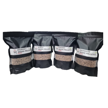 BBQ SMOKING WOOD PELLETS 1KG (HICKORY/MESQUITE/APPLE/CHERRY)